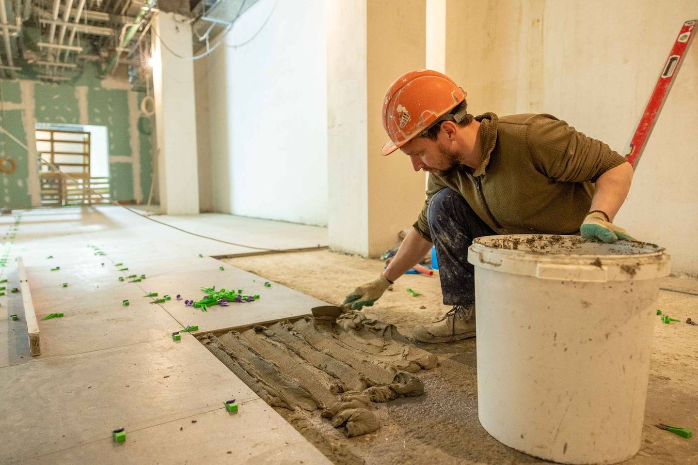 Interior wet-area installation control