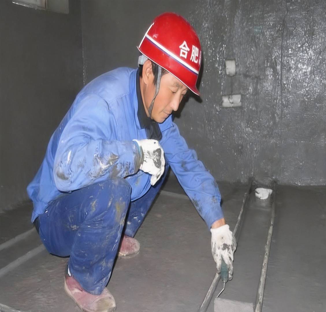 Completed wet area waterproofing layer