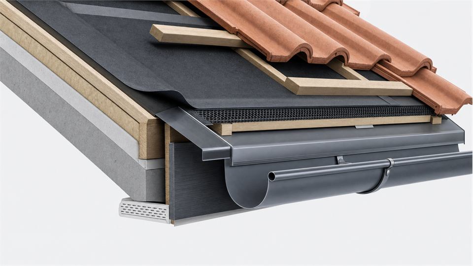 Eaves and Drip Edge annotated technical illustration