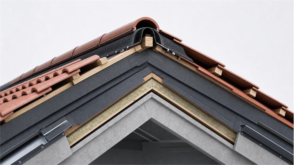 Roof Ridge annotated technical illustration