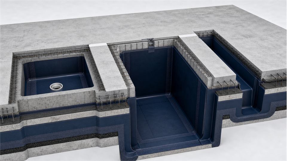 Sump, Lift Pit and Recess annotated technical illustration