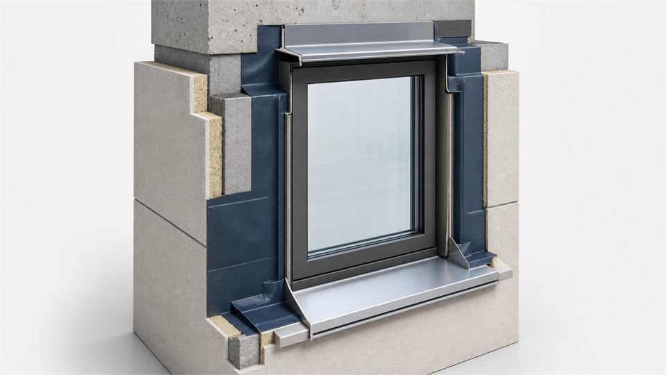Window Head, Jamb and Sill annotated technical illustration