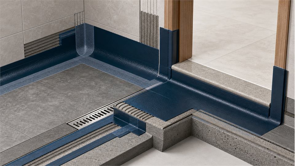 Wall-Floor Corner and Threshold annotated technical illustration