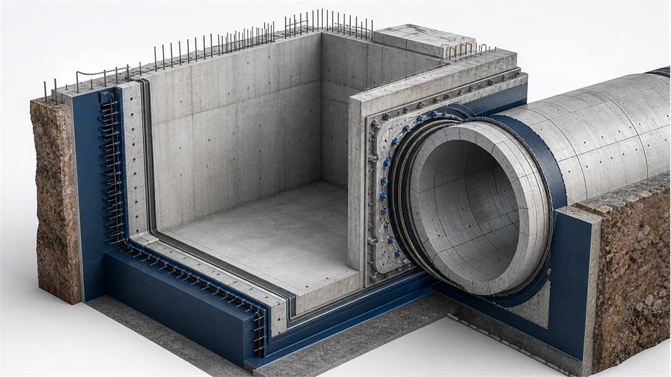 Portal and Launch Shaft annotated technical illustration